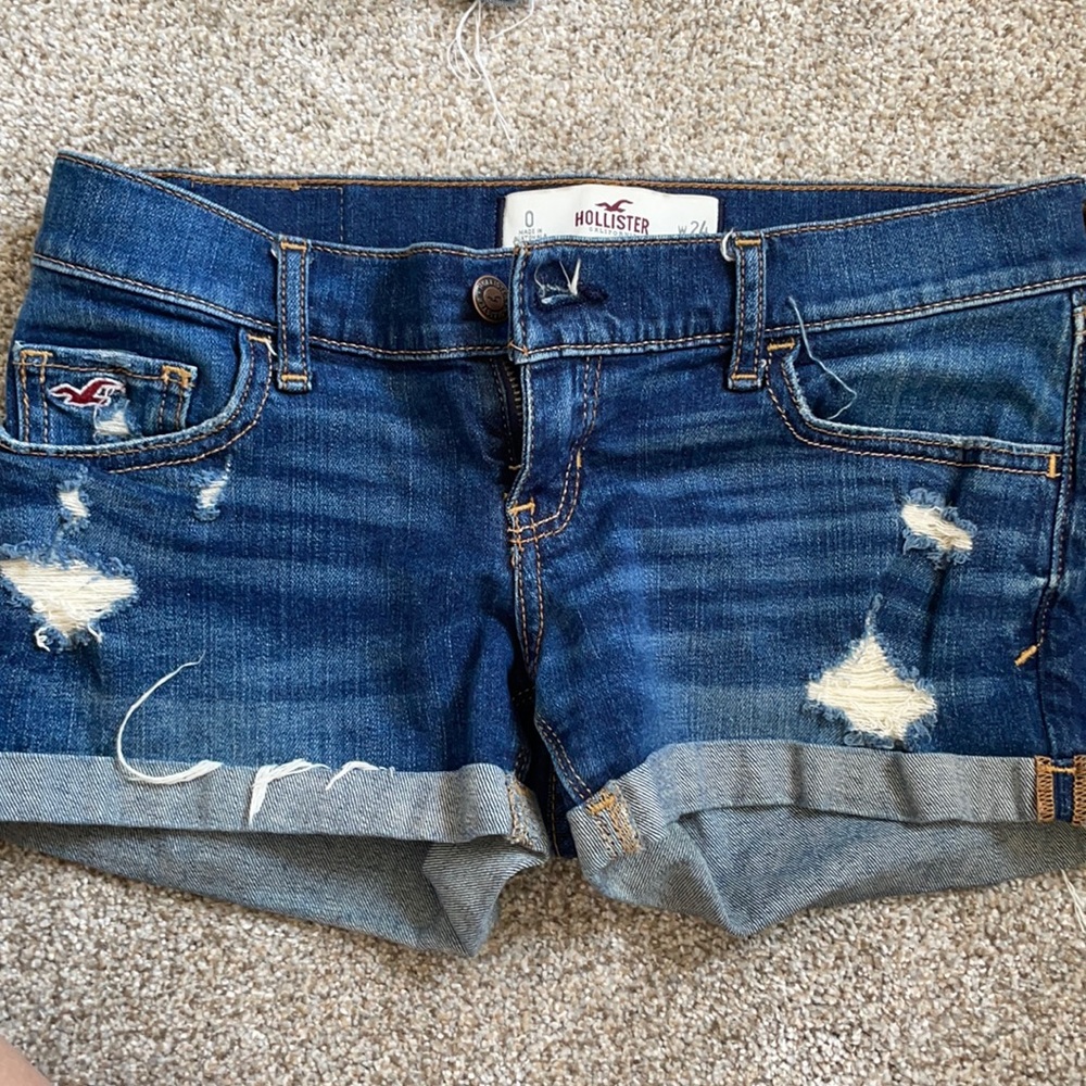 hollister jean shorts